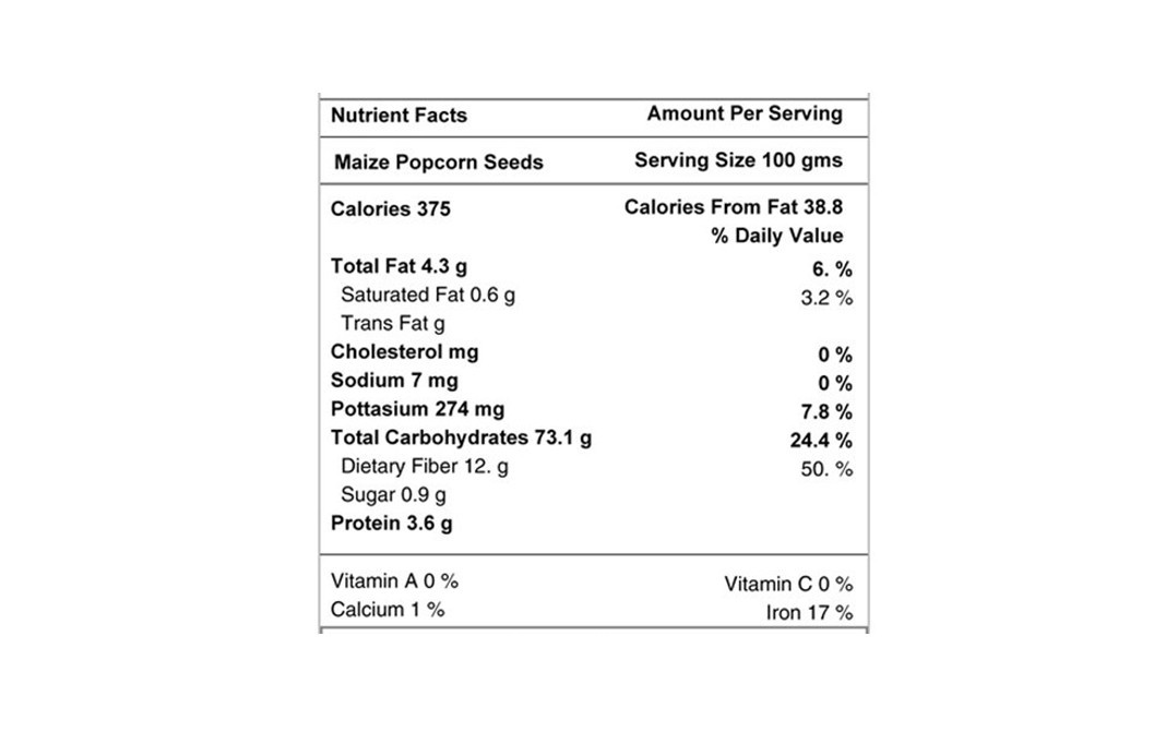 Ekgaon Maize Popcorn Seeds    Pack  300 grams